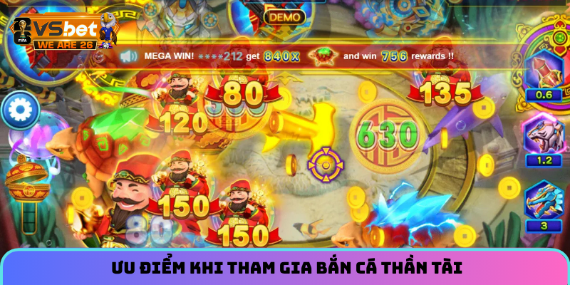 Review Game Bắn Cá Thần Tài - Game Săn Boss Bom Tấn 2026 2 Ưu điểm khi tham gia bắn cá Thần Tài